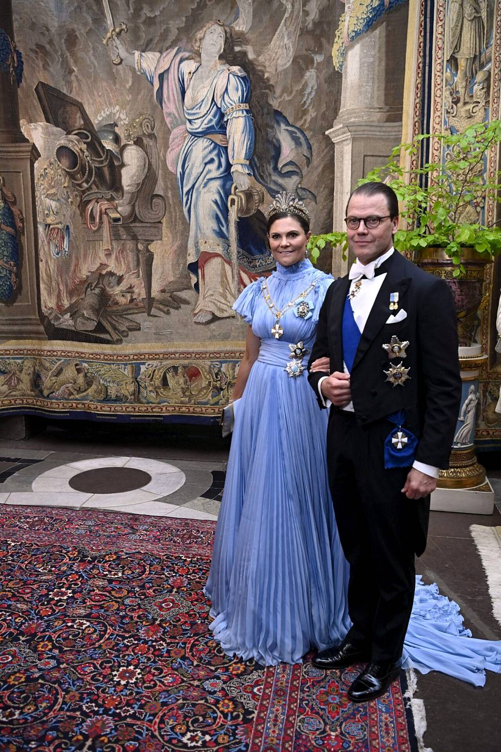 Kruununprinsessa Victoria ja hänen puolisonsa prinssi Daniel.