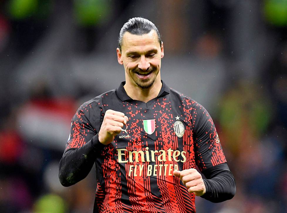 Zlatan paluuottelussaan Milan–Atalanta 26. helmikuuta 2023.
