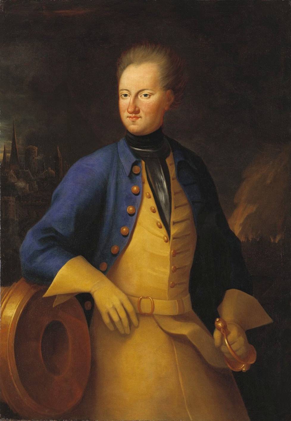 Kaarle XII. Axel Sparren teos Ruotsin kansallismuseossa.