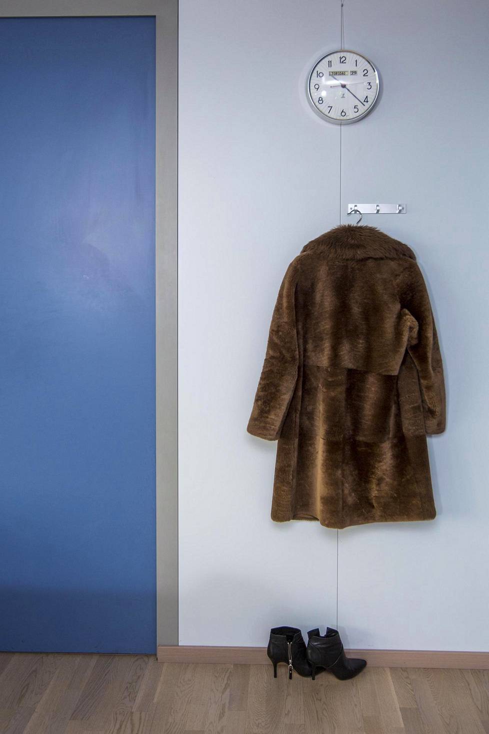 Margrethe Vestager’s coat and shoes.