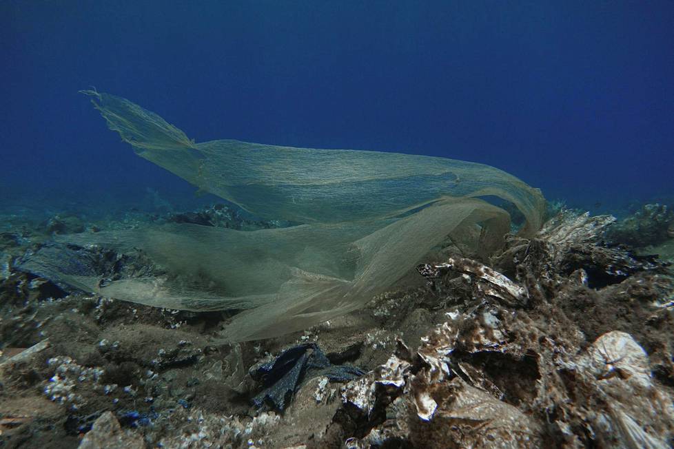 Vapaaehtoisista sukeltajista koostuva ryhmä siivosi Kreikassa muoviroskasta saastunutta merta.