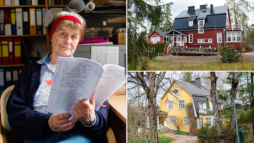 Kulttuurineuvos Clara Palmgren etsii kauan sitten rakennettuja puuhuviloita Kauniaisista.