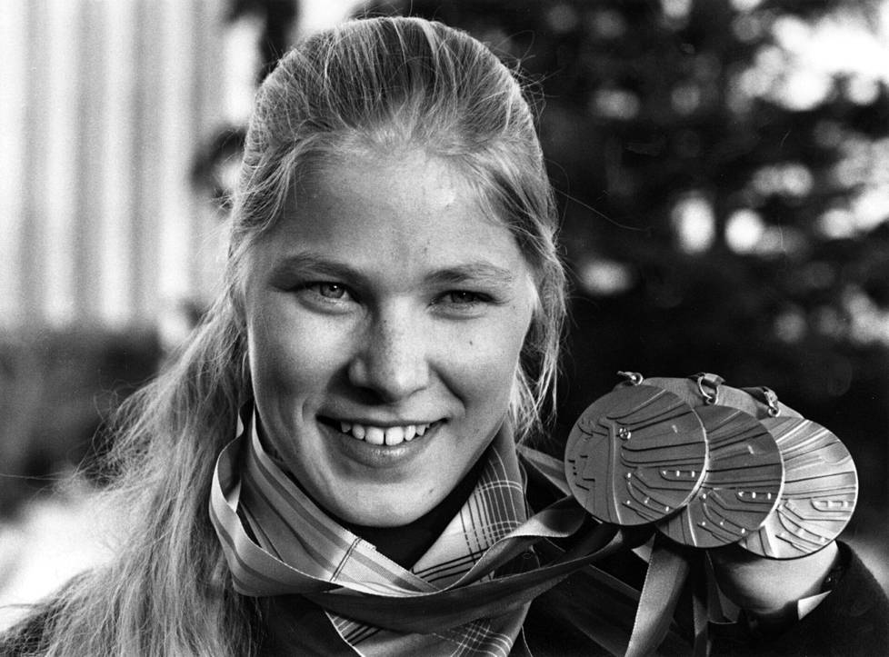 Marjo Matikainen won three medals at the Calgary Olympic Games.  The gold medal came from 5 km skiing and the bronze medals from 10 km and the women's 4x5 km relay.
