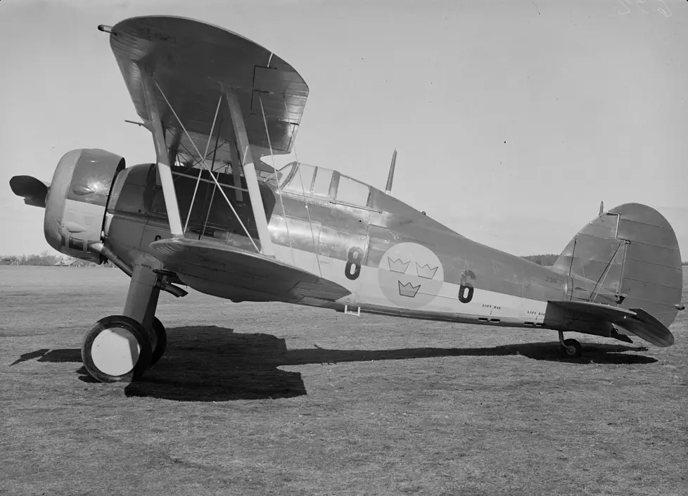 Ruotsin ilmavoimat lähetti Suomeen Gloster Gladiator -hävittäjiä talvisodan aikana.