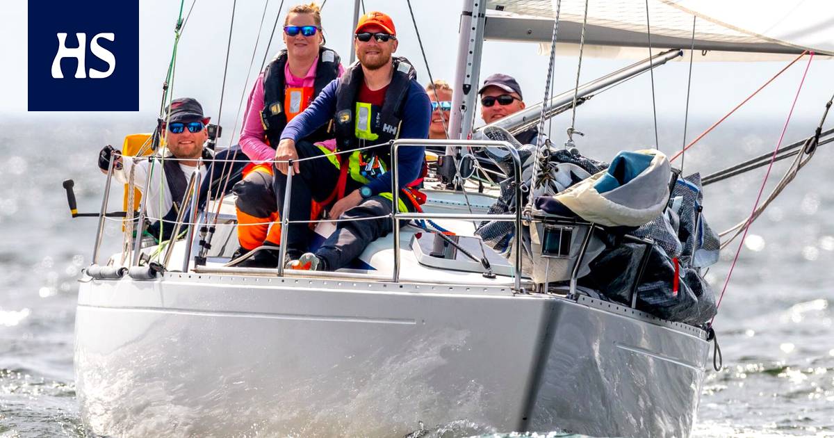 Salla Kavén, 41, from Espoo, sailed in the Baltic Sea to win a big open sea race