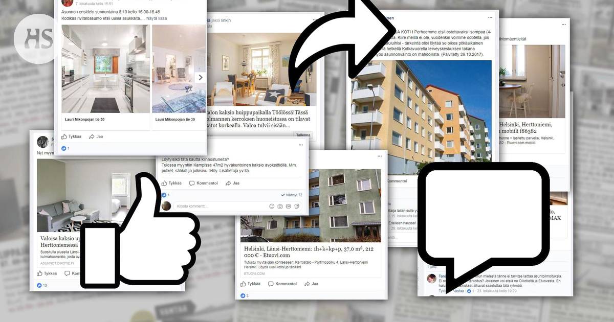 Asunnot käyvät kaupaksi Facebookissa hurjaa vauhtia – Parhaimmillaan  mainonta tavoittaa nekin, jotka eivät edes tiedä olevansa ostamassa asuntoa  - Koti 