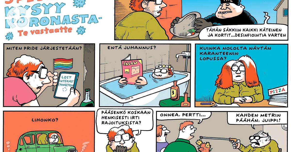 Jäätävä Spede  - Sarjakuvat 