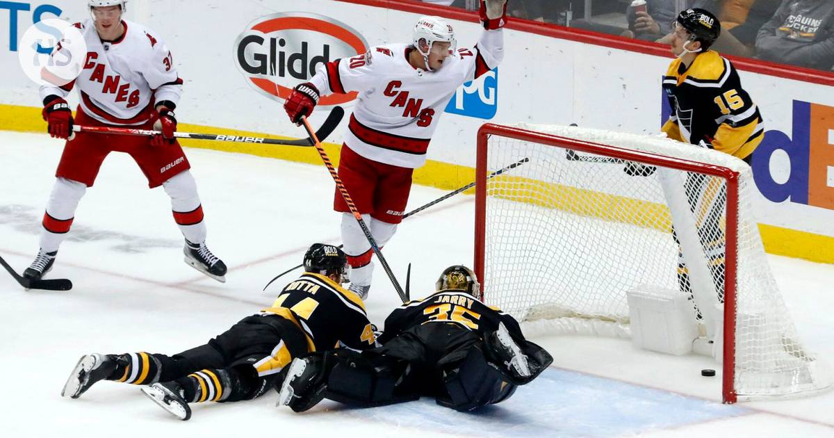 Ice hockey Carolinas Sebastian Aho had two assist points - Pittsburgh fell in overtime picture