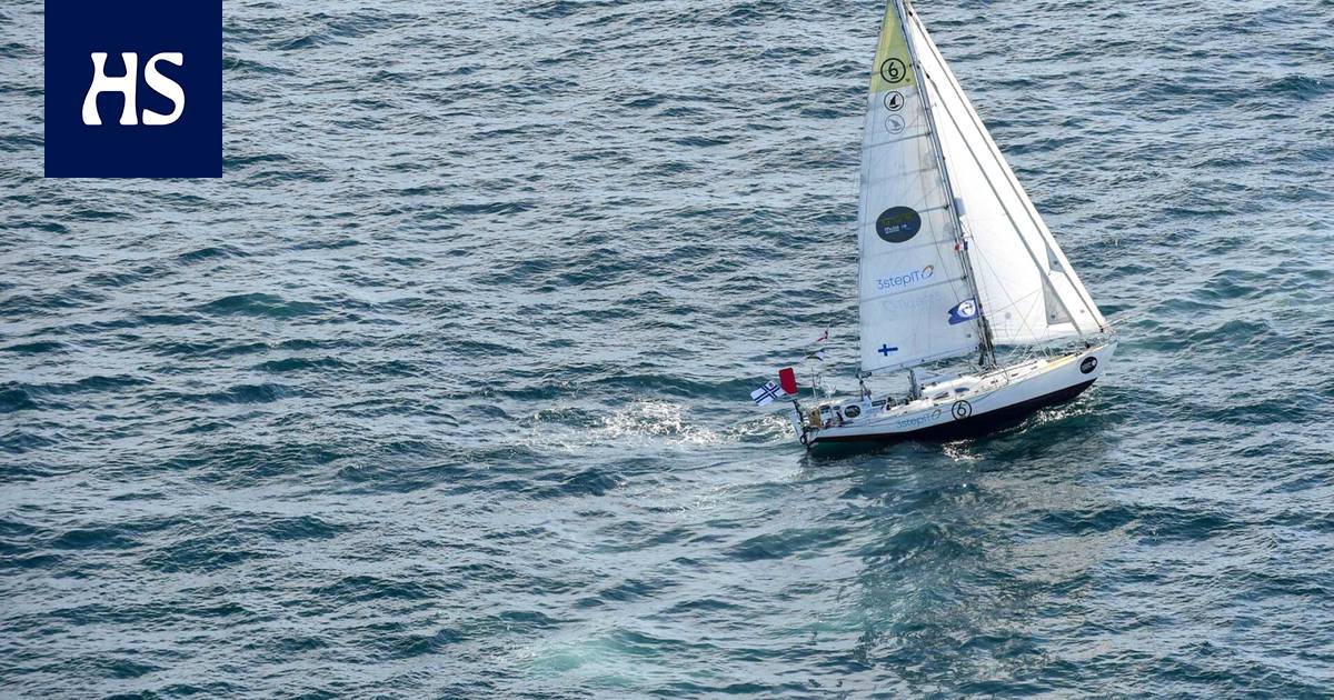Solo sailor Tapio Lehtinen’s big ball sail ripped from his boat in the middle of his sleep – twisted the sail up from the sea for more than an hour