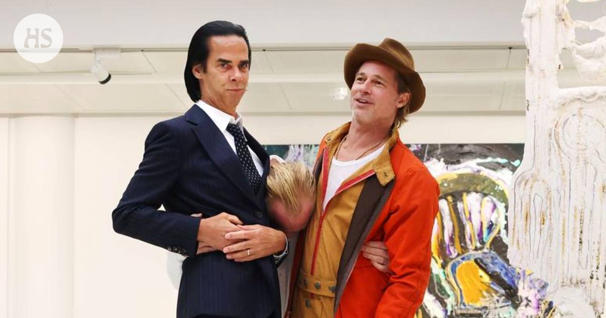 Surprising characters appeared at the Tampere Art Museum on Saturday, when actor Brad Pitt and musician Nick Cave presented their works
