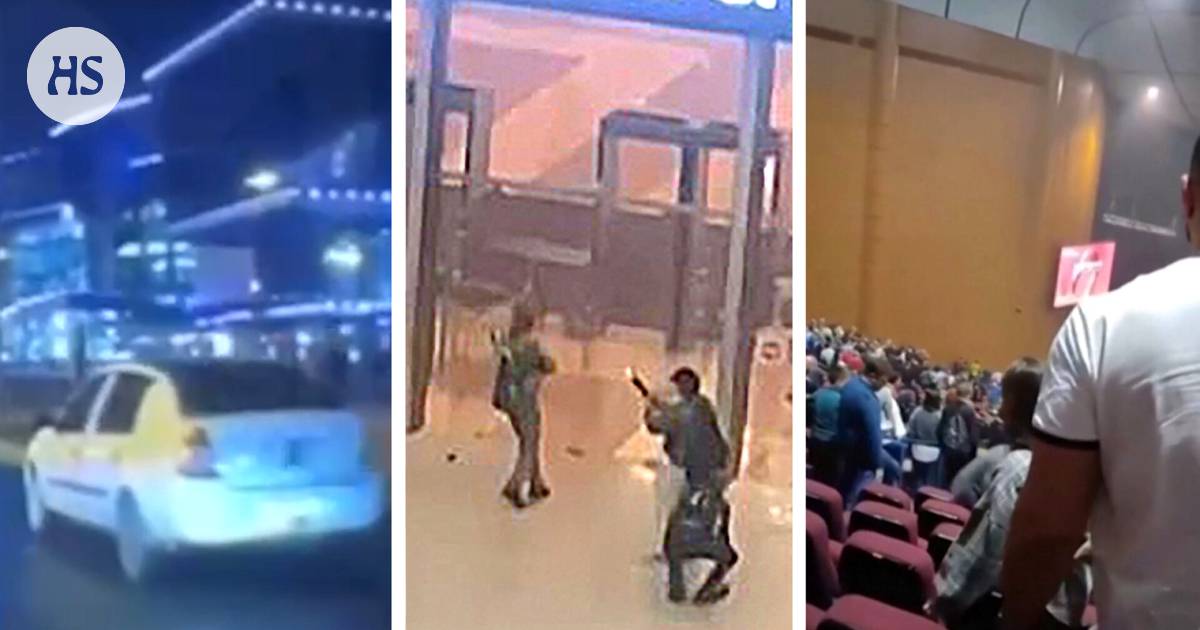 The progression of the attack on the concert hall in Moscow